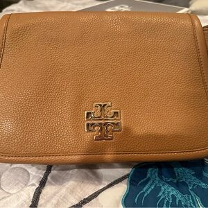 Tory Burch Brown Leather Shoulder Bag